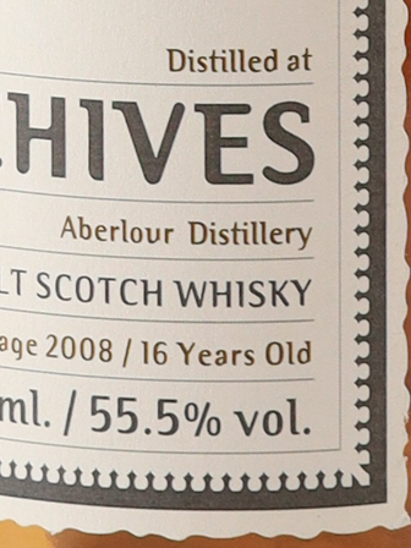 Archives Aberlour 16 Years 2008 55.5%