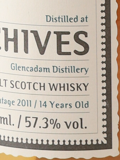 Archives Glencadam 14 years 2011 57.3%