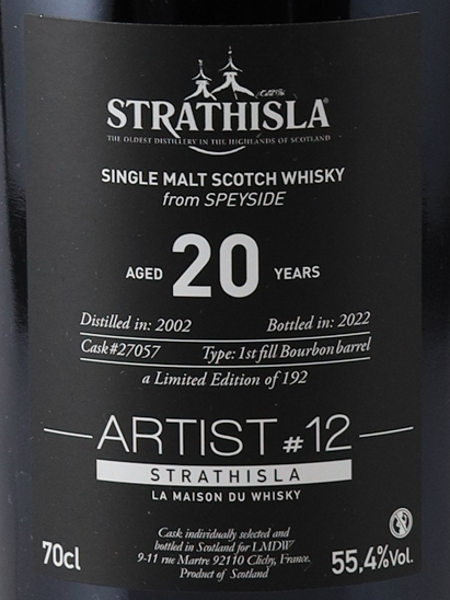 LMDW Artist Strathisla 20 years 2002 55.4%