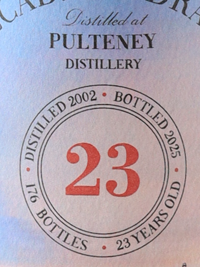 Decadent Drams Pulteney 23 Years 2002 56.2%