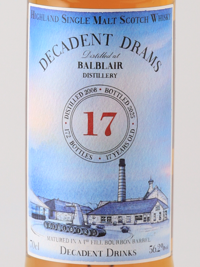 Decadent Drams Balblair 17 Years 2008 56.5%