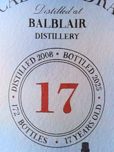 Load image into Gallery viewer, Decadent Drams Balblair 17 Years 2008 56.5%
