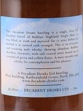 Load image into Gallery viewer, Decadent Drams Balblair 17 Years 2008 56.5%