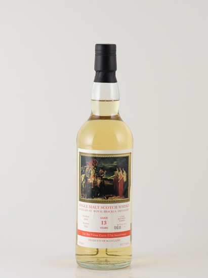Royal Brackla 13 Years 2008 for The Bar Vieux Carre1 7th Anniversary Bottle 53.1% (defective label)
