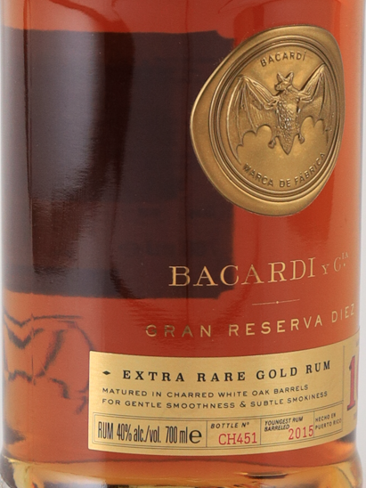 Bacardi 10 Years Diess Gold 700ml