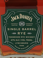 Load image into Gallery viewer, jack daniels single barrel rye 47%