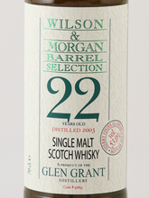 Load image into Gallery viewer, Wilson &amp; Morgan Glen Grant 22 Years 2003 53%