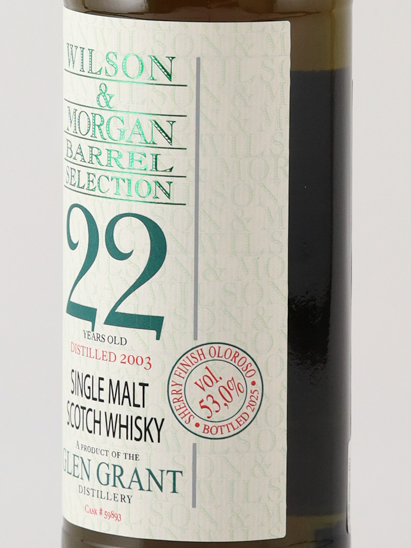 Wilson & Morgan Glen Grant 22 Years 2003 53%