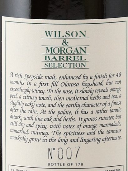 Wilson & Morgan Glen Grant 22 Years 2003 53%