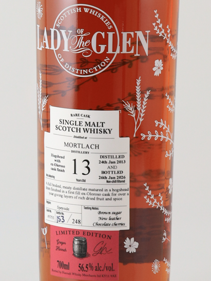 Lady of the Glen Mortlach 13 Years Old 2013 56.5%