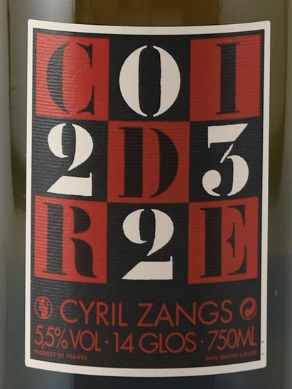 Cyril Zangs Cider Brut 2023 750ml