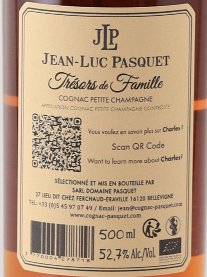 Jean-Luc Pasquet Tresor de Famille Petite Champagne LOT 98