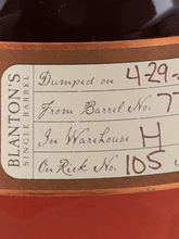 Load image into Gallery viewer, Blanton's Straight from the Barrel 62.5%