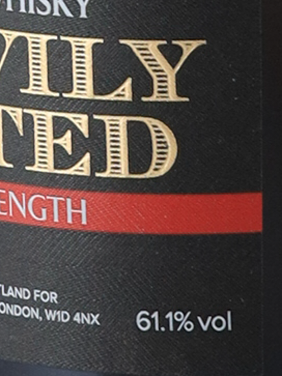 Milroy's Heavily Peated Cask Strength Batch 1 61.1%