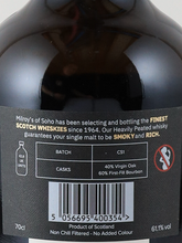 Load image into Gallery viewer, Milroy's Heavily Peated Cask Strength Batch 1 61.1%