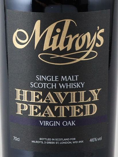 Milroy's Heavily Peated Virgin Oak Batch 1 46%