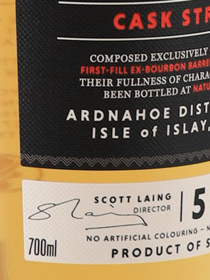 Ardnahoe 5 Year Cask Strength Batch 2 61%