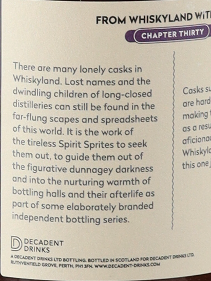 Whiskyland Pittyvaich 35 Years Old 1990 44.3%