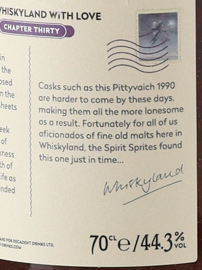 Whiskyland Pittyvaich 35 Years Old 1990 44.3%