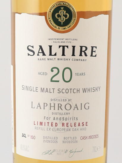 Saltire Rare Malt Laphroaig 20 Years 2005 for AndSpirits 48.8%