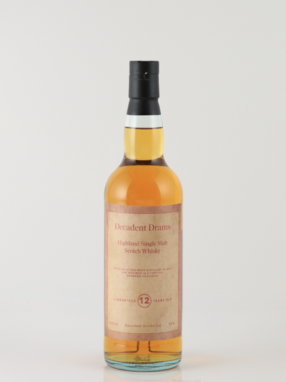 Decadent Drams Ben Nevis 12 Years 2012 Bourbon Cask 53%