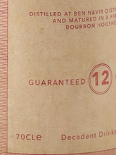 Load image into Gallery viewer, Decadent Drams Ben Nevis 12 Years 2012 Bourbon Cask 53%