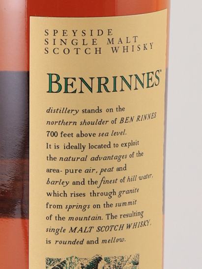 Benrinnes 15 years 2019 release lot 9298 (defective cap)