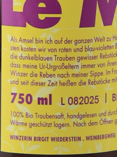 Wiederstein Le Merle Grape Juice 2025