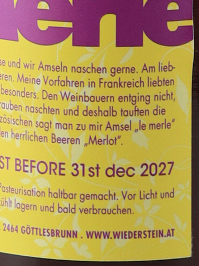 Wiederstein Le Merle Grape Juice 2025