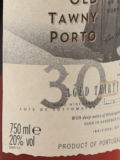 Sandeman Tawny Port 30 Years
