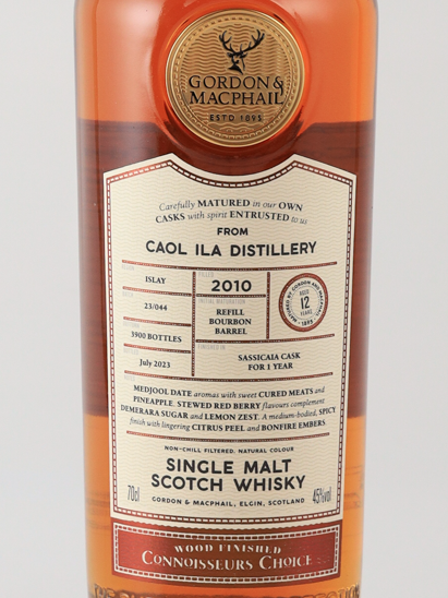 Gordon & Macphail Wood Finish Caol ila 12 Years 2010 45%