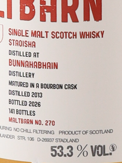 Maltbarn Staoisha 12 Years 2013 53.3%