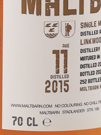 Maltbarn Linkwood 11 Years Old 2015 55.2%