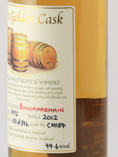 Golden Cask Bunnahabhain 40 Years Old 1972 44.6%