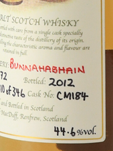 Load image into Gallery viewer, Golden Cask Bunnahabhain 40 Years Old 1972 44.6%