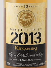 Load image into Gallery viewer, Kingsbury Gold Bowmore 12 Years 2013 57%