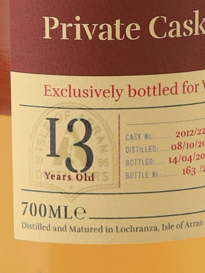 Arran 13 Years 2012 Bourbon Barrel 59.9%