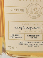 Load image into Gallery viewer, Ballindalloch Vintage Release 2017