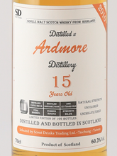 Load image into Gallery viewer, Scout Drinks Ardmore 15 Year Old 2010 60.3% - image 2