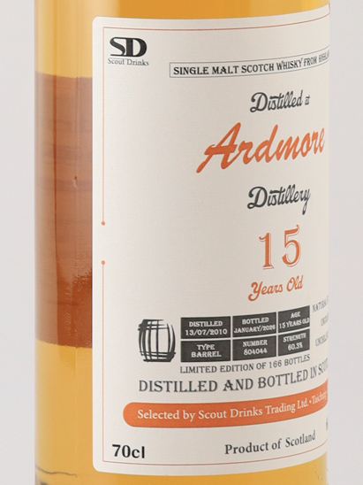 Scout Drinks Ardmore 15 Year Old 2010 60.3% - image 3