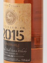 Load image into Gallery viewer, Kingsbury Gold Caol Ila 7 Year Old 2015 57.6% 700ml - image 6