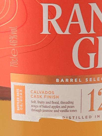 Glenmorangie 12 Year Old Barrel Select Calvados (Label Defect) - image 5