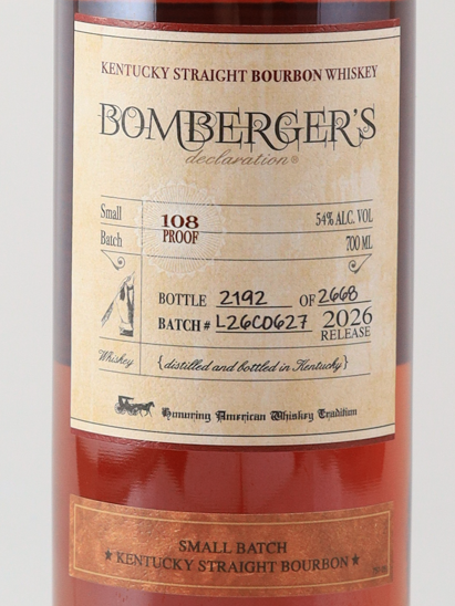 Michter's Bomberger's Declaration Bourbon Whisky 2026 Release - image 2