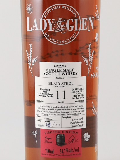 Lady of the Glen Blair Athol 11 Year Old 2014 54.7% - image 3