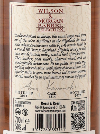 Wilson & Morgan Glenturret 14 Year Old 2011 50% - image 8
