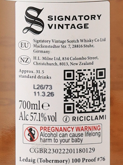 Signatory Ledaig 6 Year Old 2020 57.1% 700ml - image 7