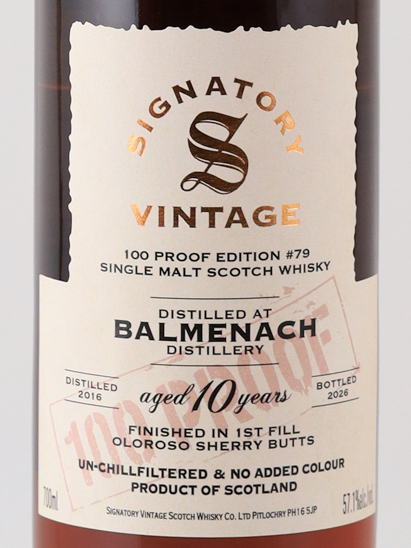 Signatory Balmenach 10 Year Old 2016 57.1% - image 2