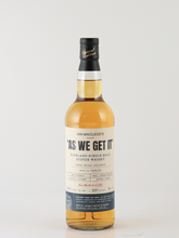 Load image into Gallery viewer, As We Get It Highland Single Malt 59.7%