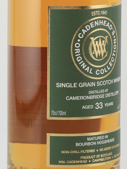 Cadenhead's Original Collection Cameronbridge 33 Year Old 42.7% - image 3