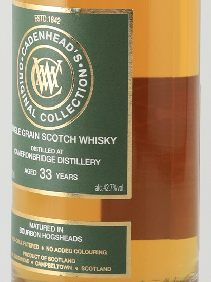 Cadenhead's Original Collection Cameronbridge 33 Year Old 42.7% - image 4